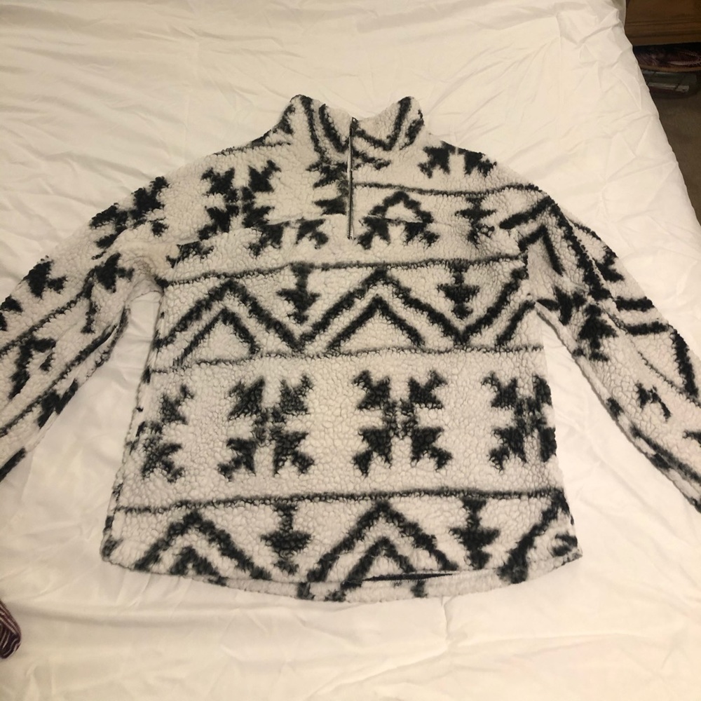 Warm & cozy half zip jacket